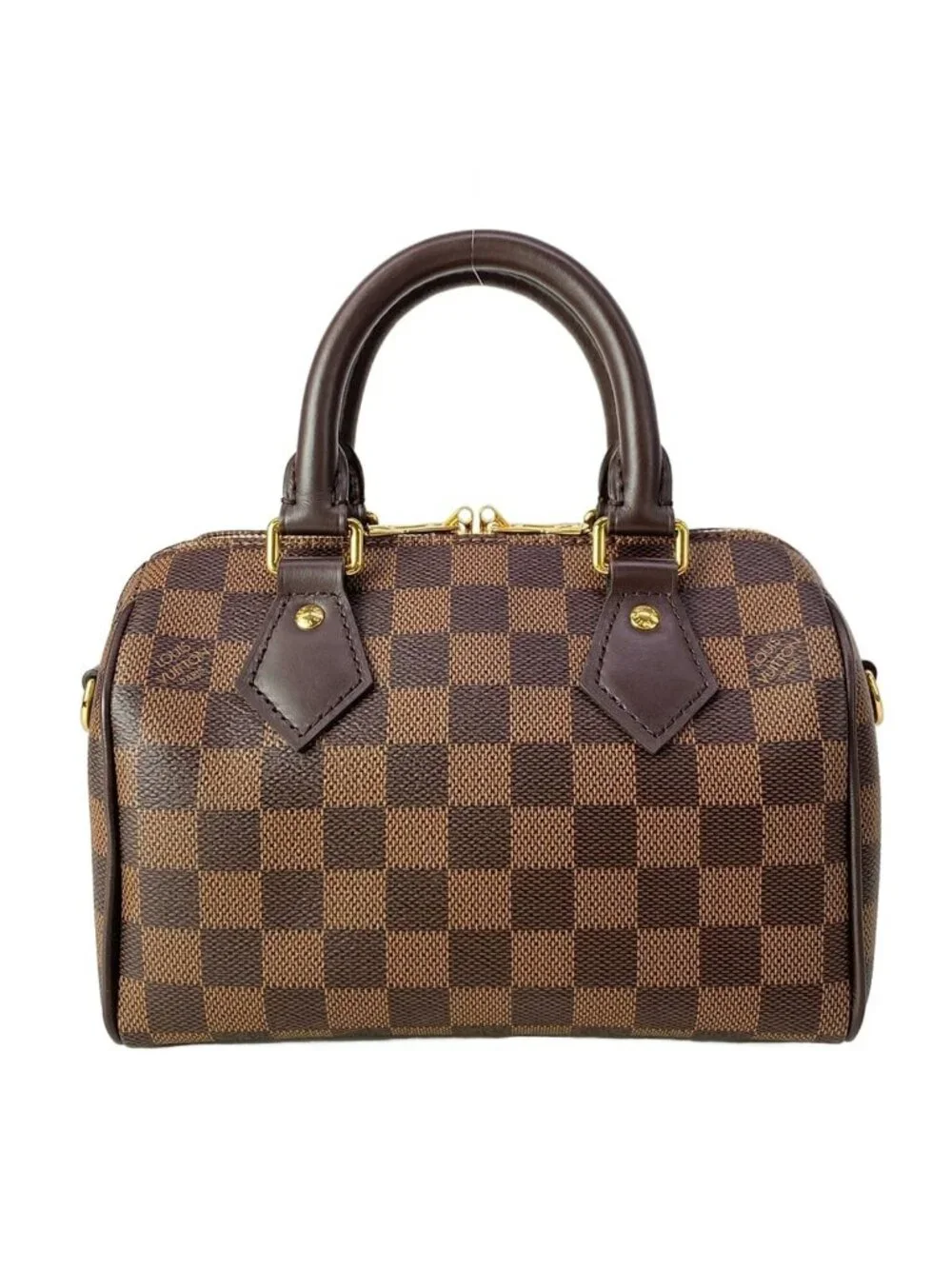 Louis Vuitton Handbag Damier Speedy Bandouliere Ebene Leather Cowhide
